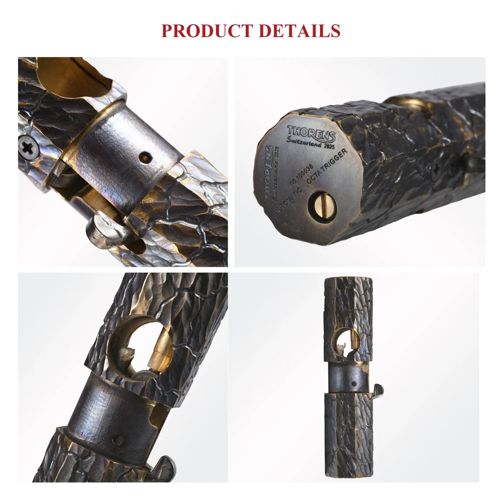 Octagon Trigger - Hand-Carved Earth Fissure Texture THORENS