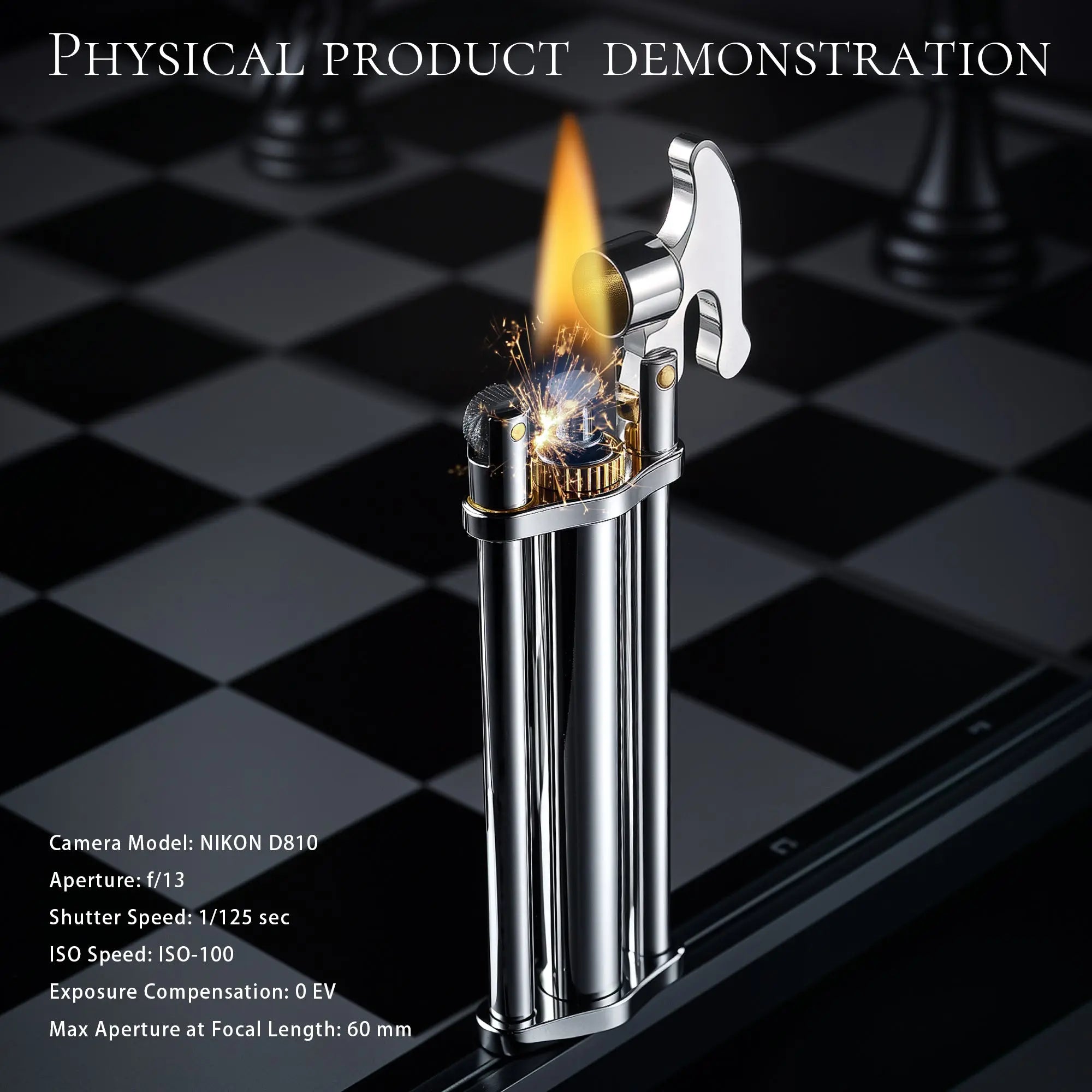 Three-Section Stick Lighter - Silver THORENS