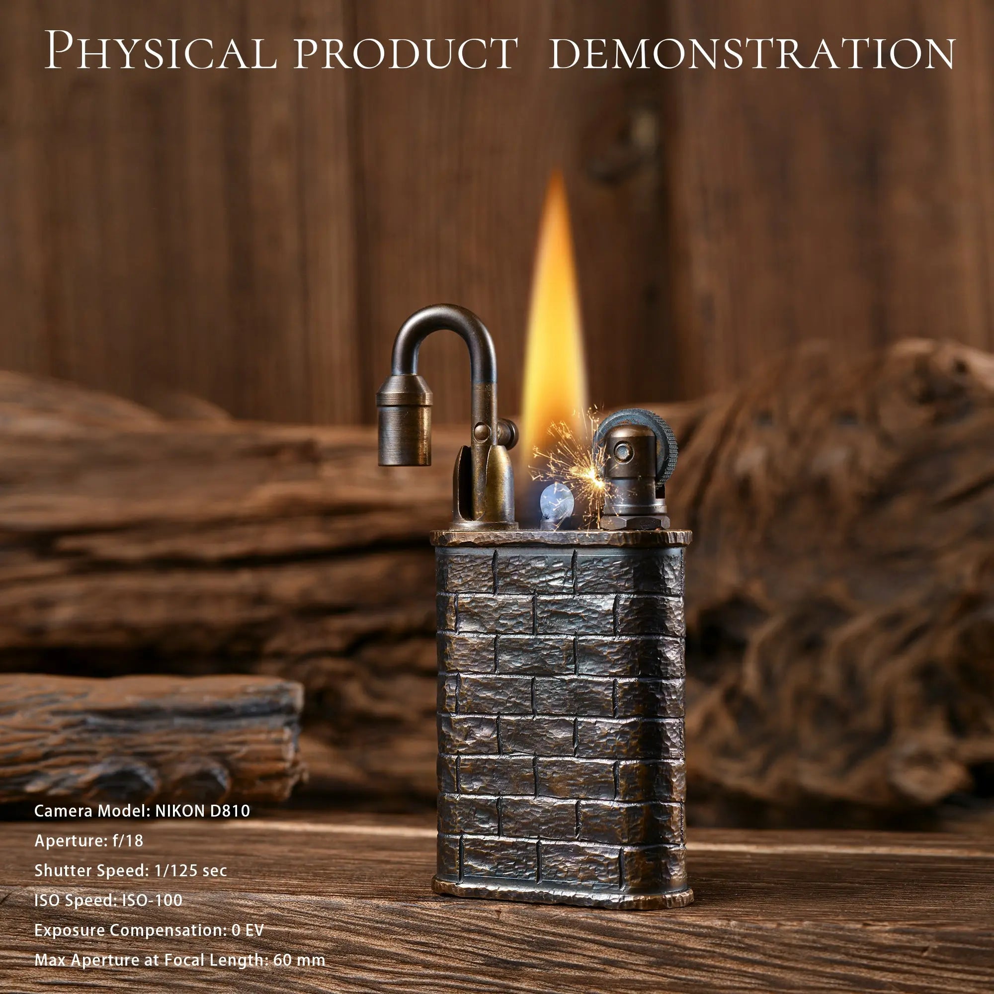 Lockflame - Hand-carved Brick Wall THORENS Lighter Official Site