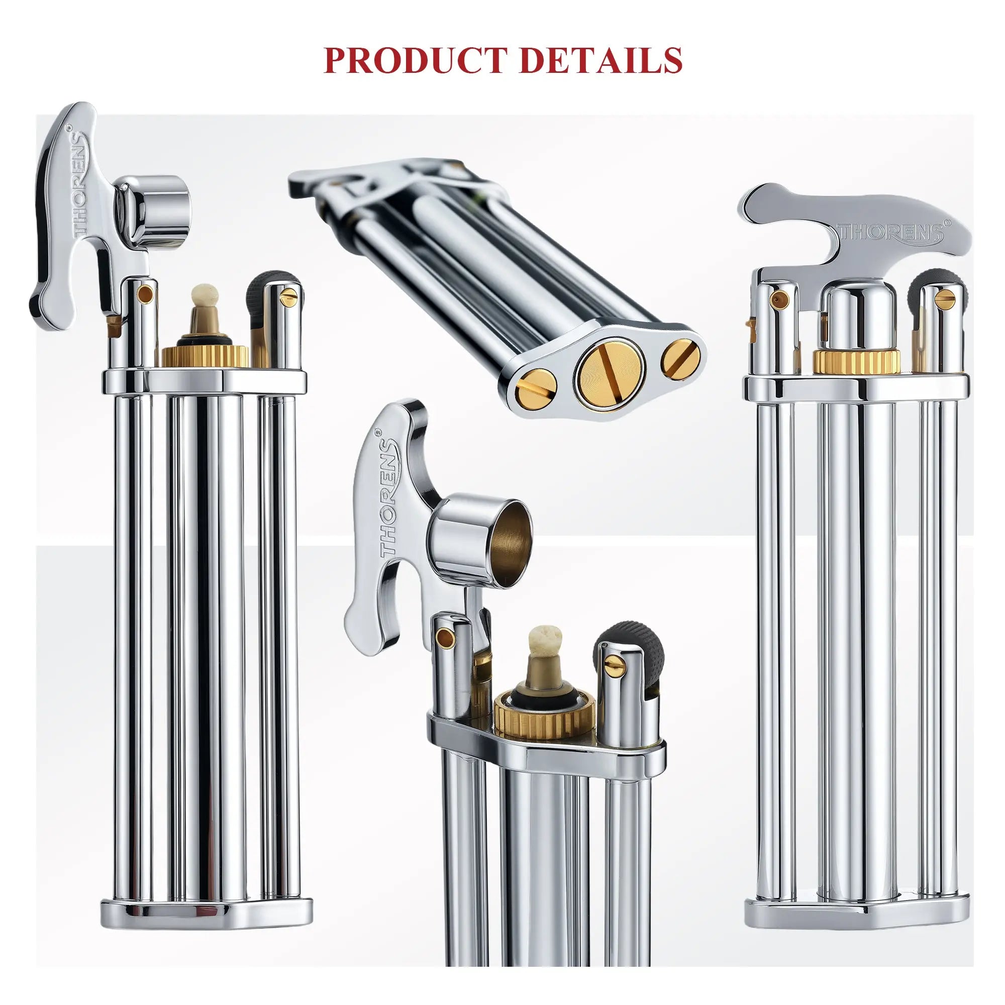 Three-Section Stick Lighter - Silver THORENS