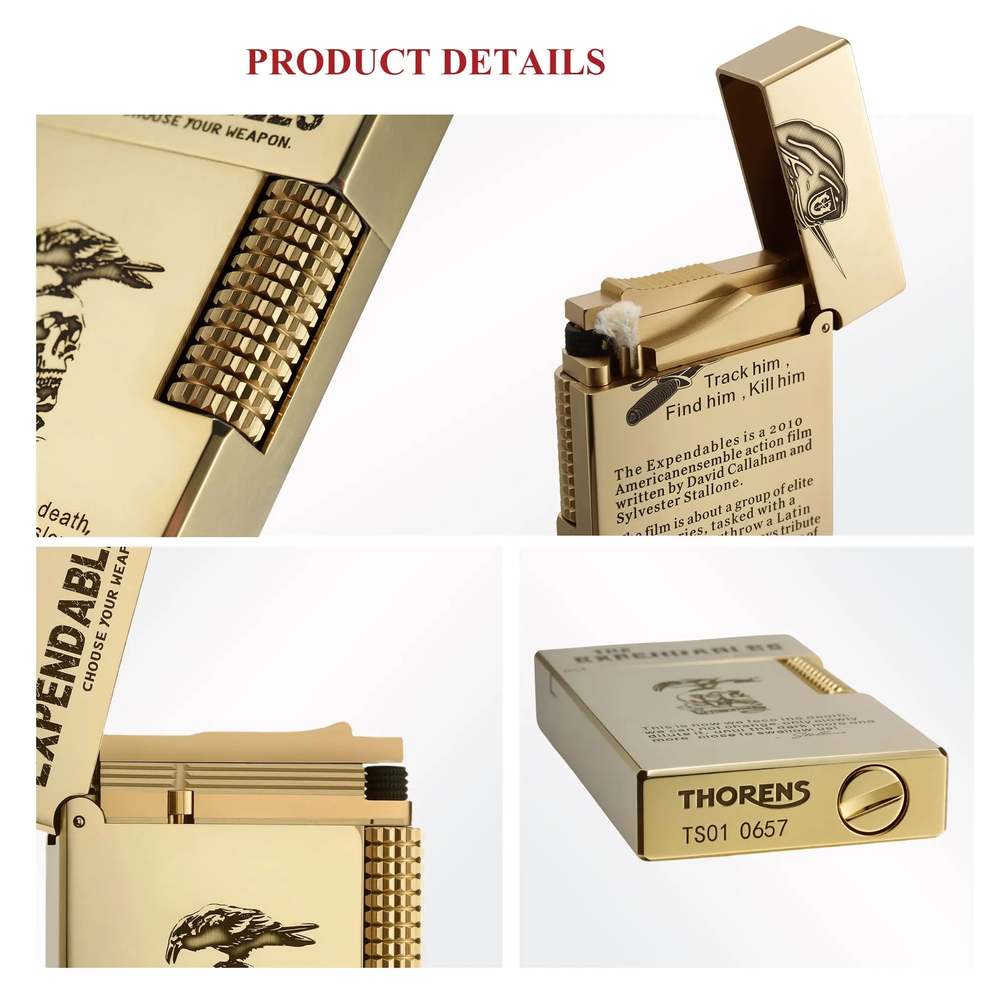 Side Slip - Etched Lighter - THE EXPENDABLES THORENS