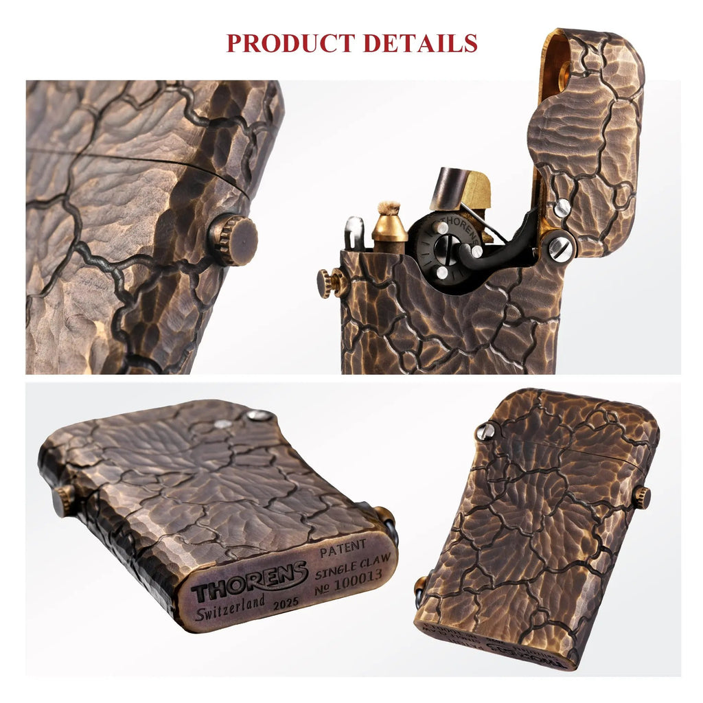 Gen 1 - Single Claw - Hand-Carved Earth Fissure Texture THORENS