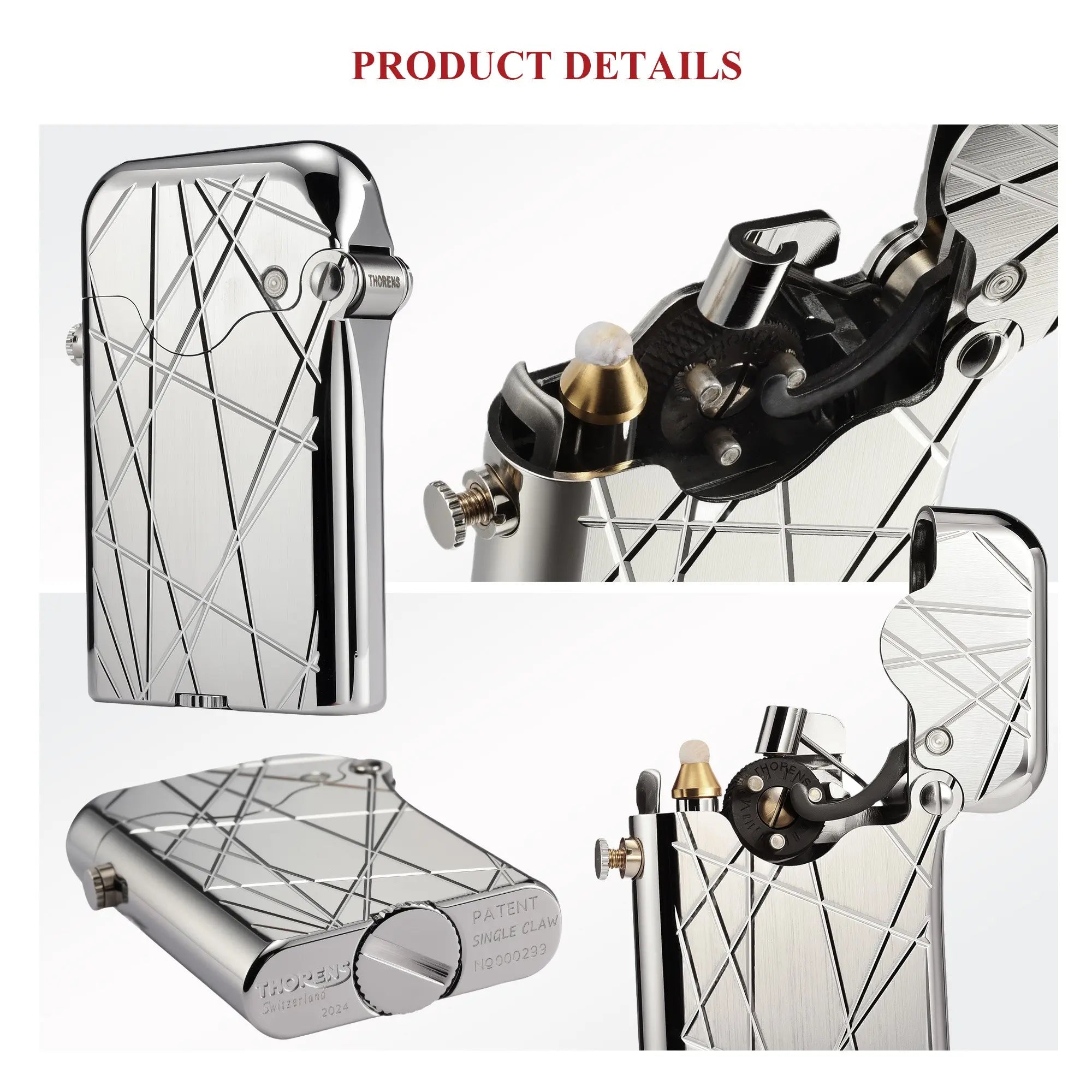 （NEW）Gen 3 - Single Claw - Modern Grid - Silver THORENS