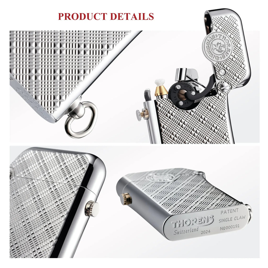 Gen 1 - Single Claw - Plum Pattern - Silver THORENS