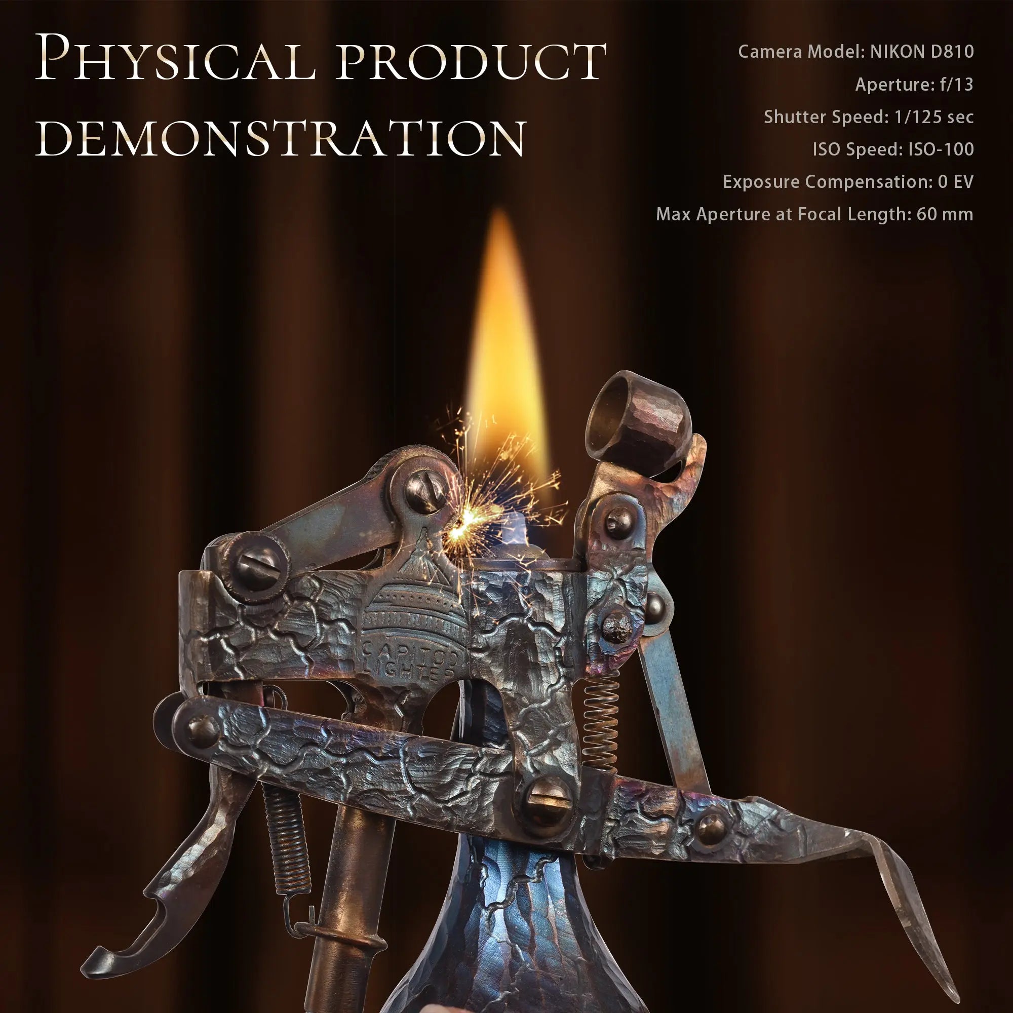 2025 New Products｜ Trench Lighter - Capitol - Hand Carved Cracks THORENS
