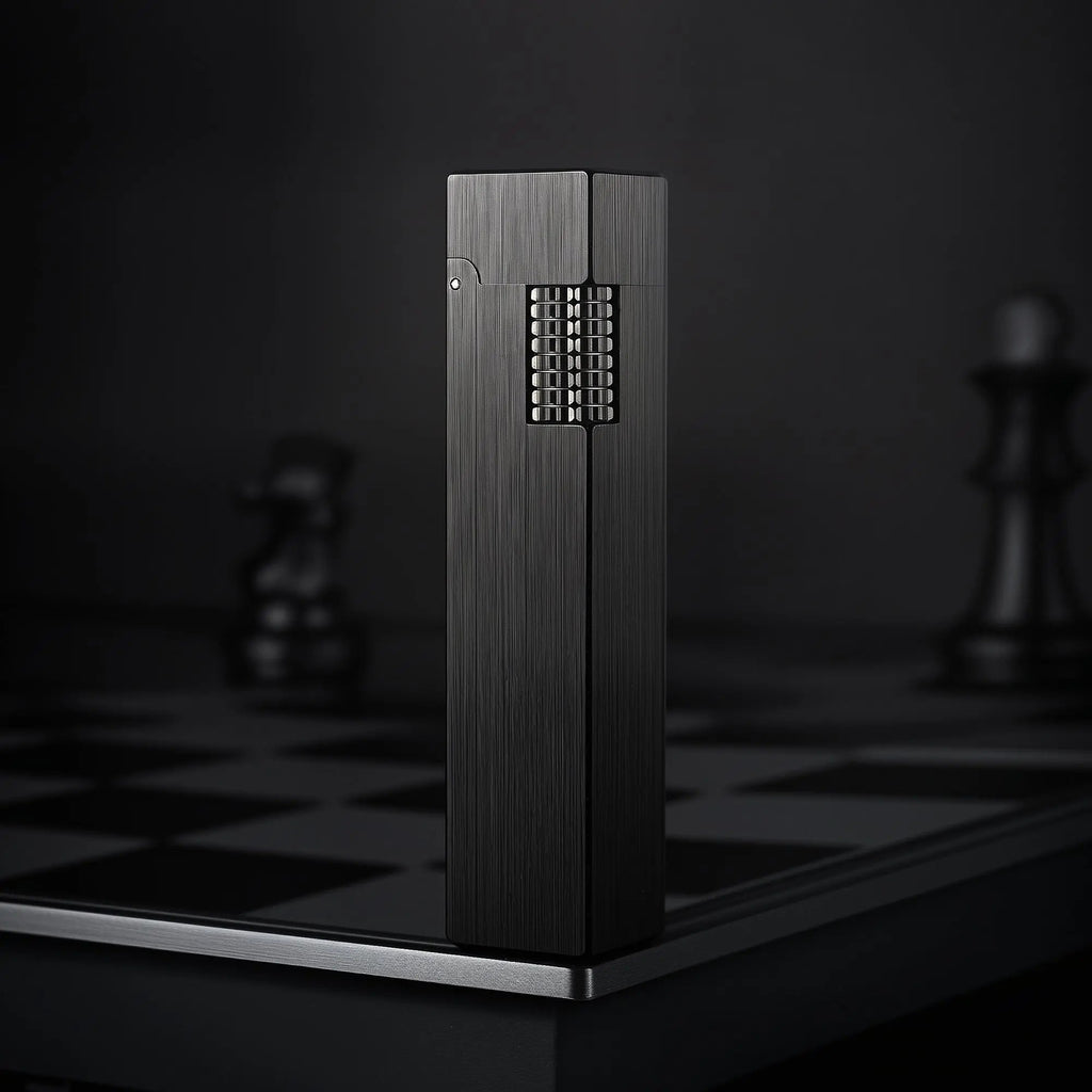 Side Slip - Rectangular Lighter - Glossy - Black THORENS