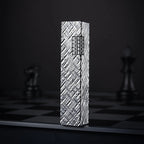 Side Slip - Rectangular Lighter - Silver Carving THORENS