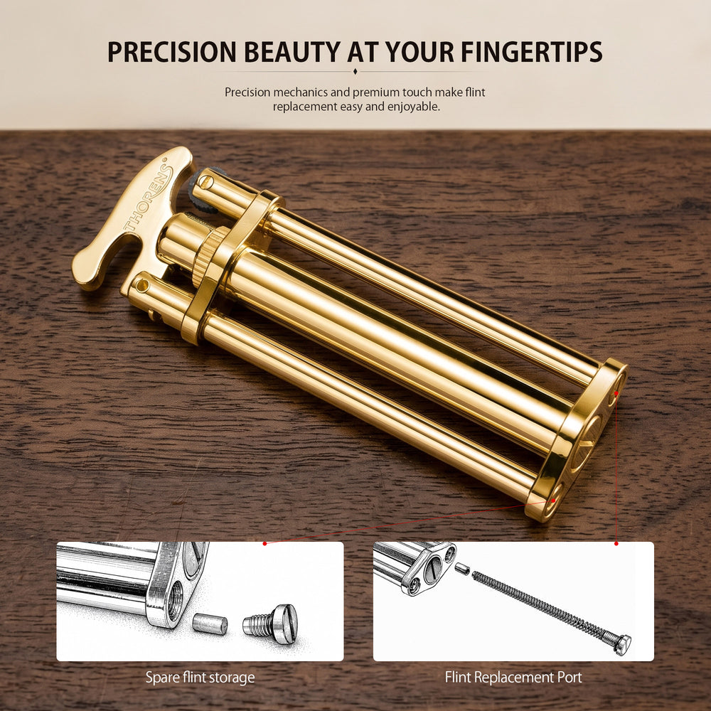Three-Section Stick Lighter - Gold