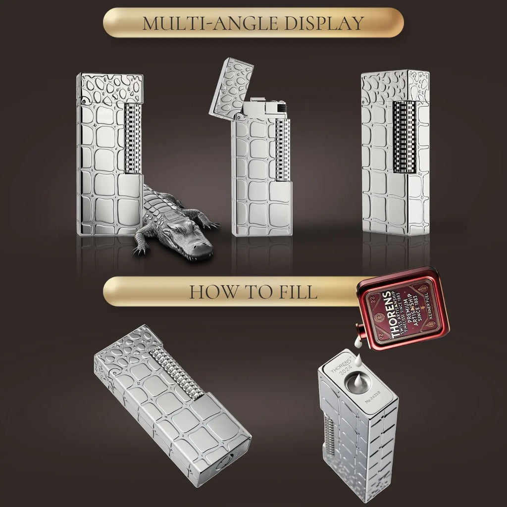 Side Slip - Narrow Lighter - Crocodile Pattern THORENS