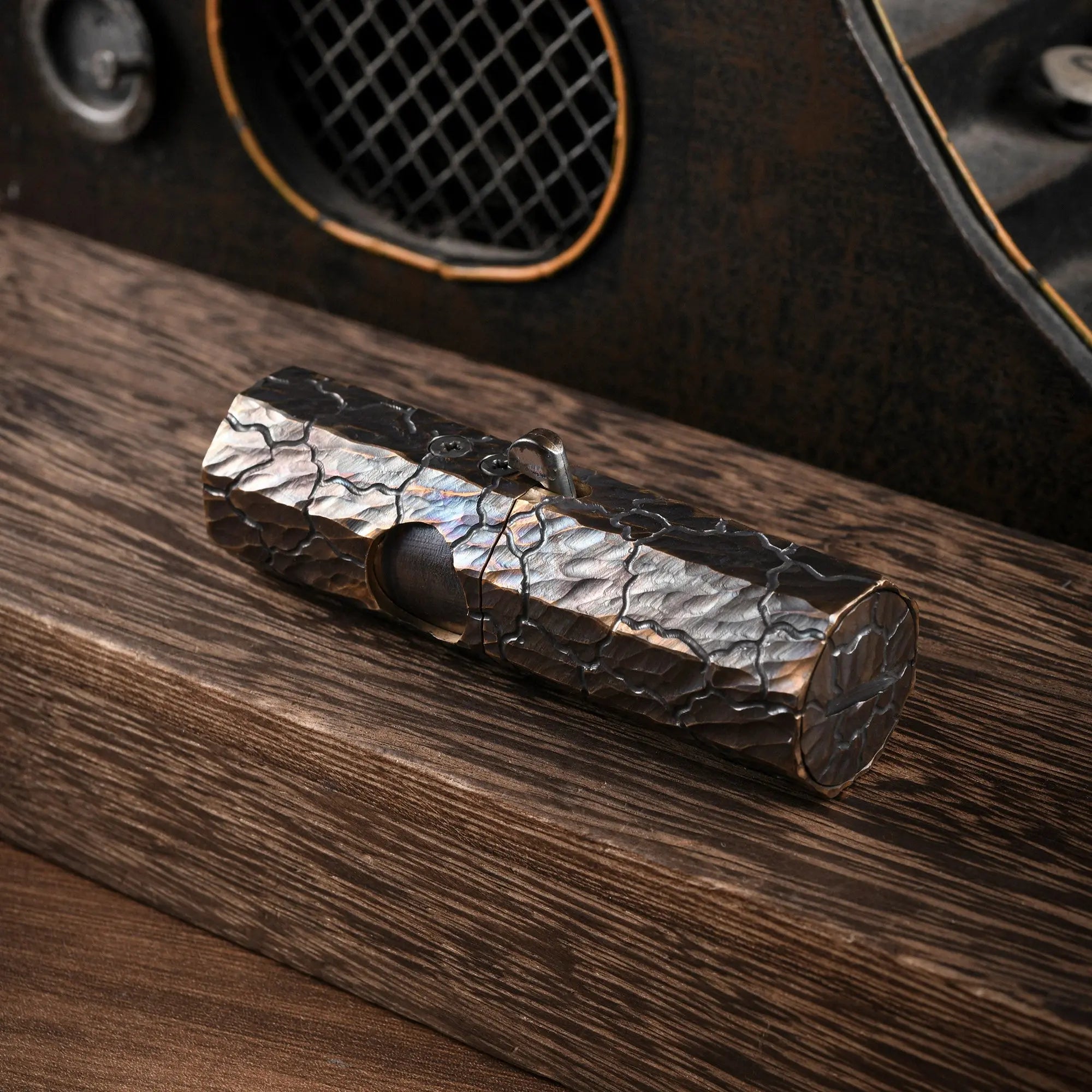 Octagon Trigger - Hand-Carved Earth Fissure Texture THORENS