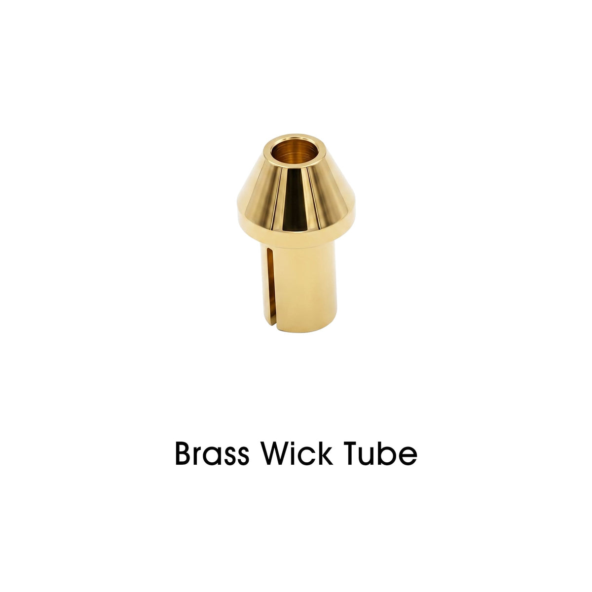 THORENS Single Claw Lighter Replacement Parts, featuring a precision-engineered solid brass wick tube with a polished finish.