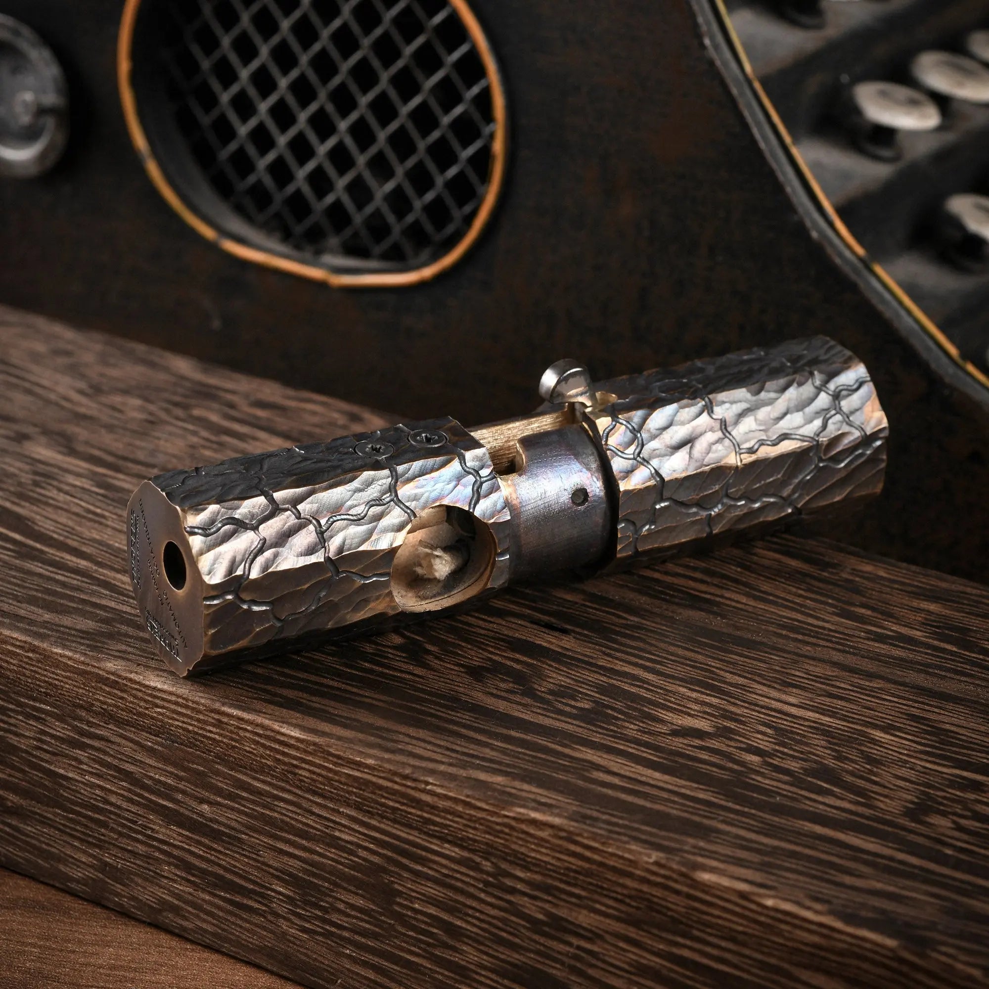 Octagon Trigger - Hand-Carved Earth Fissure Texture THORENS