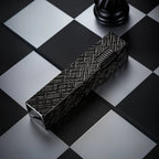 Side Slip - Rectangular Lighter - Black Carving THORENS