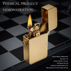 Semi-Automatic Ignition Lighter - Glossy - Copper Color THORENS