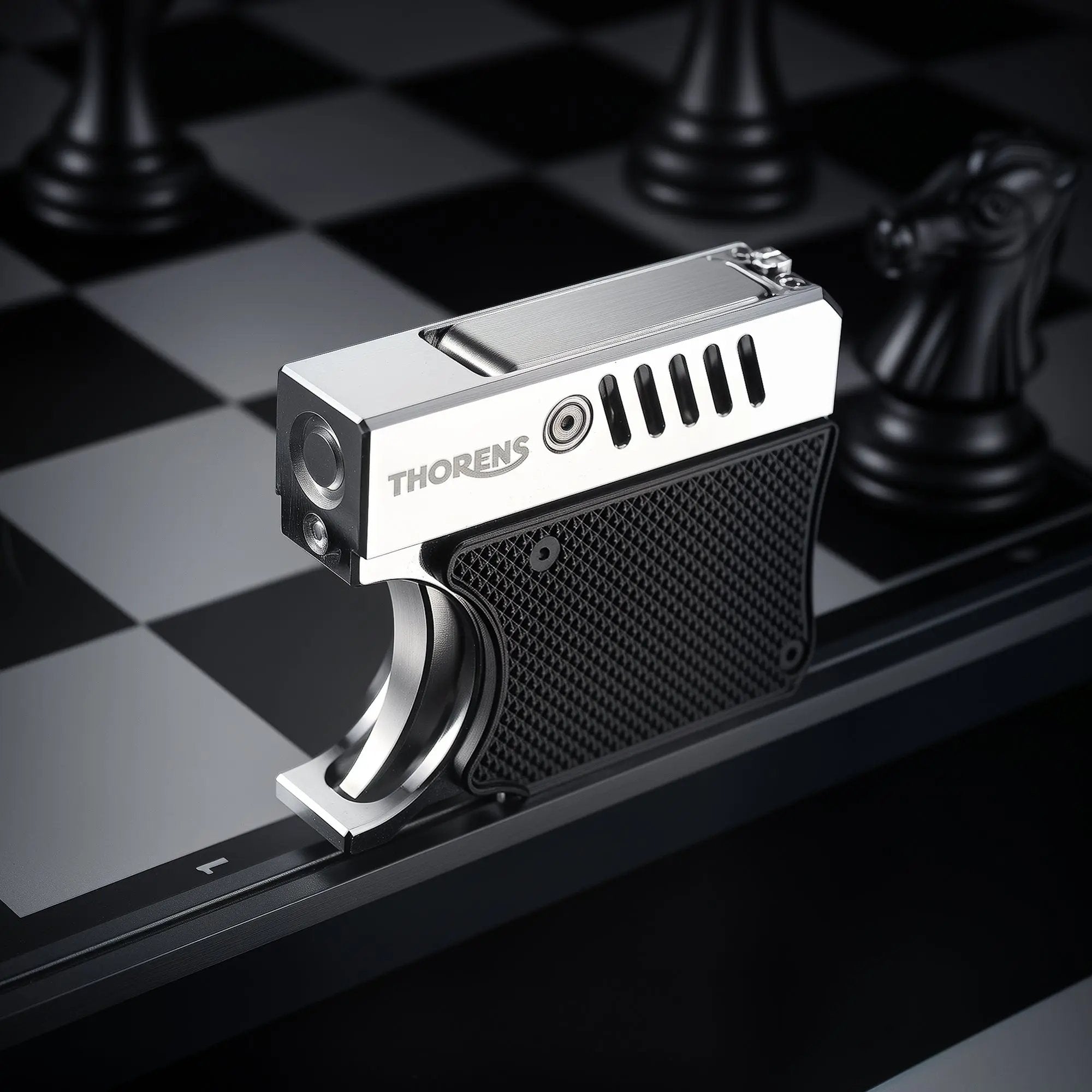 Gun Lighter - Black With Silver THORENS