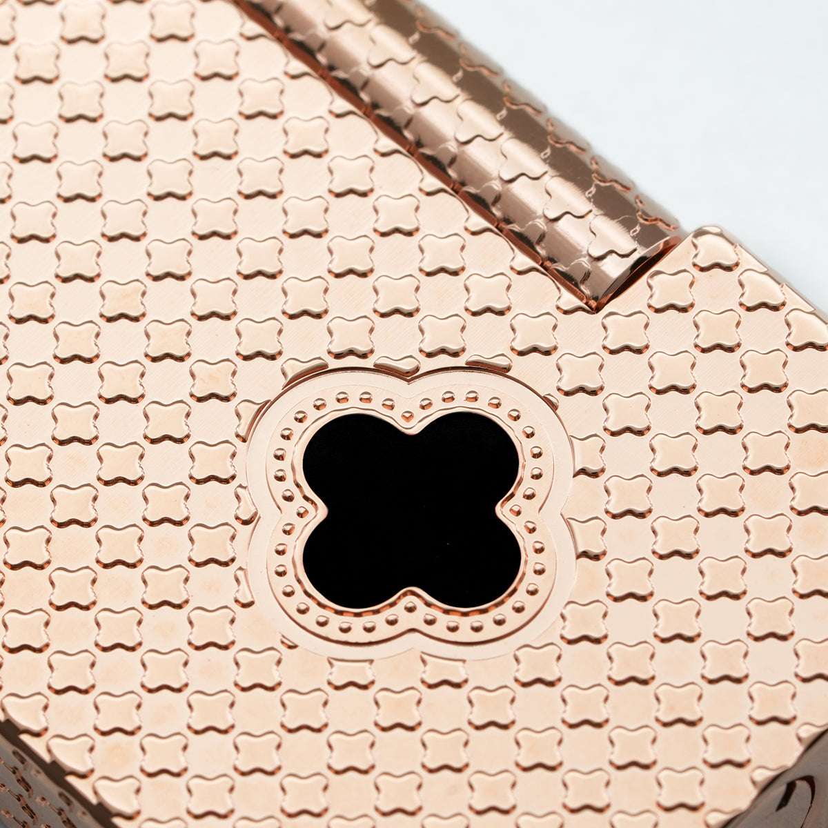 Clover Monogram Rose Gold  - Onyx Clover