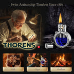 Round - Pocket Watch Lighter - Silver THORENS