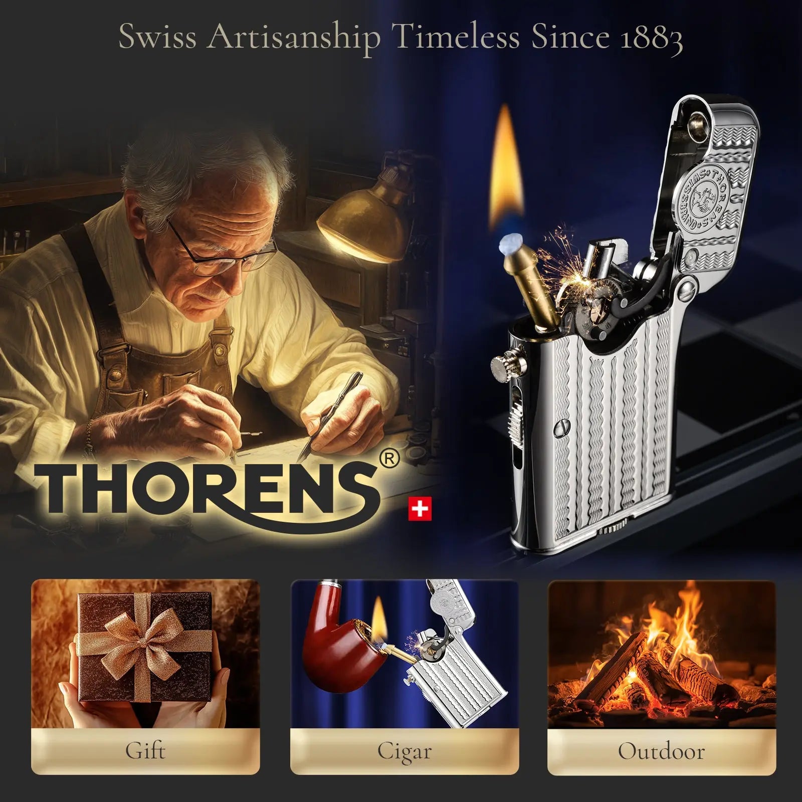 Single CLAW TELEFLAW lighter pipe lighter Brass Lighter Thorens Lighter Metal Lighter Famous Lighter Cigar Lighter Vintage Lighter elite lighter classic lighter refillable lighter reusable lighter