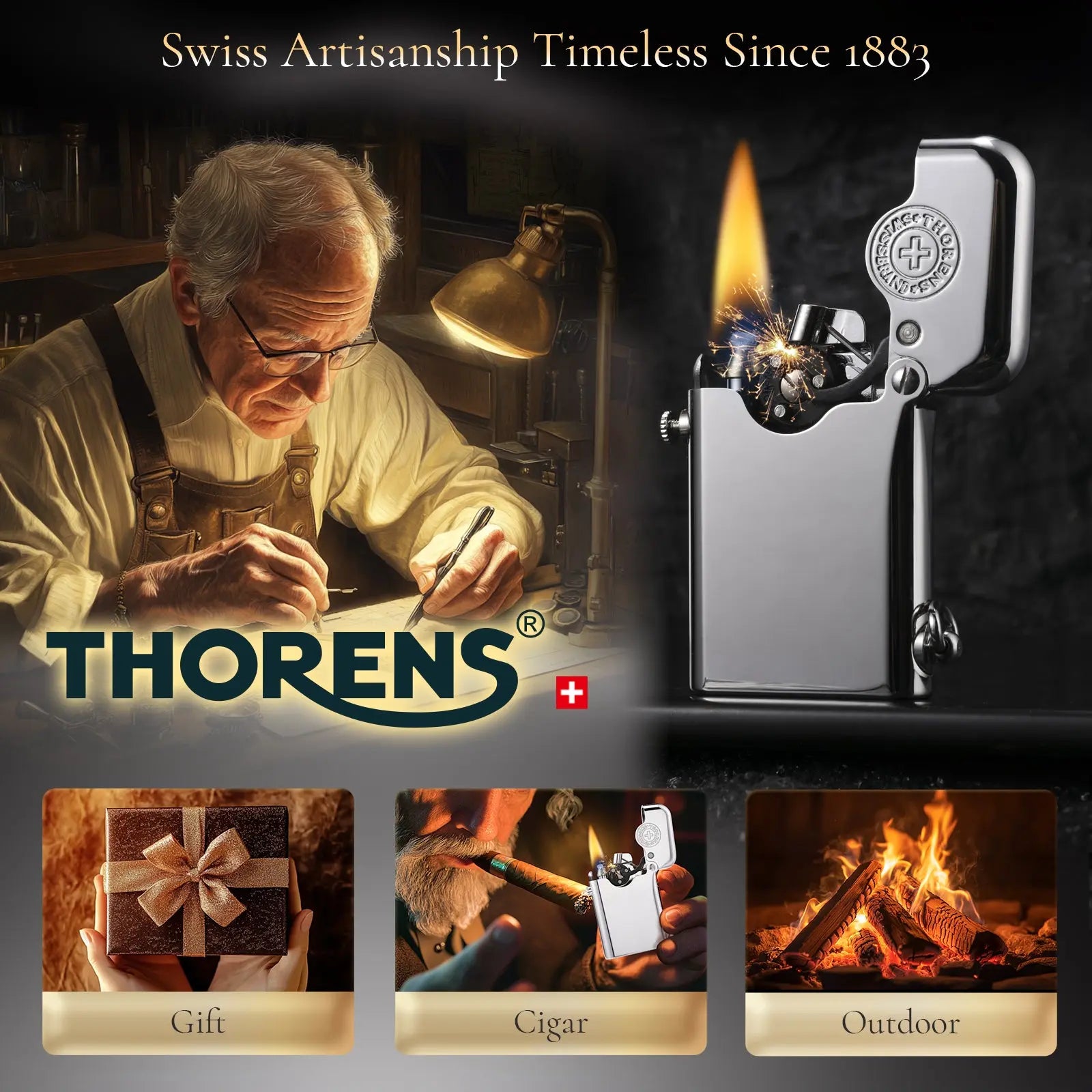 Single Claw Lighter - Silver THORENS