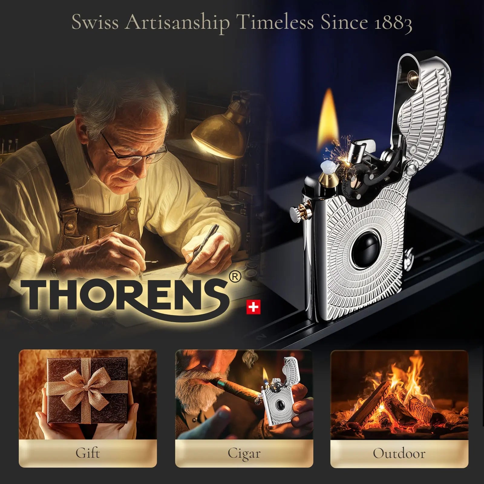 Single CLAW classic lighter Brass Lighter Thorens Lighter Metal Lighter Famous Lighter Cigar Lighter Vintage Lighter elite lighter refillable lighter reusable lighter windproof lighter