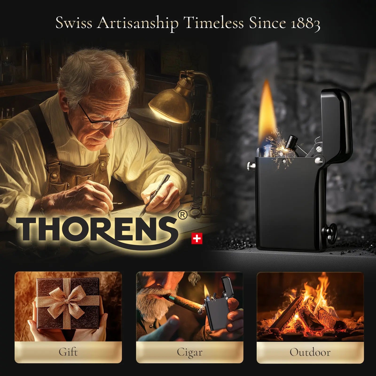 2025 New Products｜Gen 2 - Double Claw - Glossy - Black THORENS