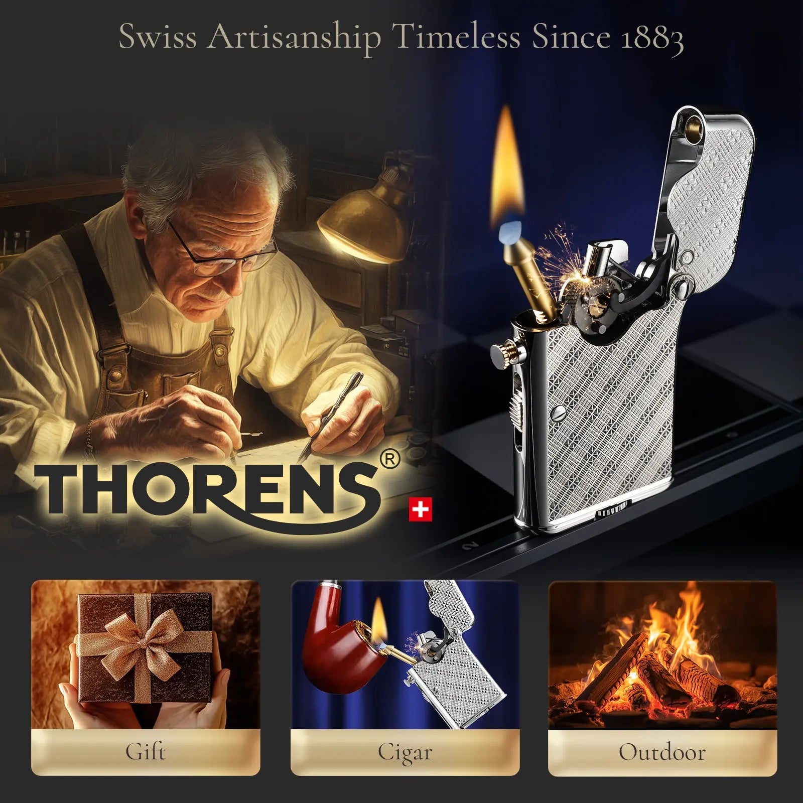 Single CLAW TELEFLAW lighter pipe lighter Brass Lighter Thorens Lighter Metal Lighter Famous Lighter Cigar Lighter Vintage Lighter elite lighter classic lighter refillable lighter reusable lighter