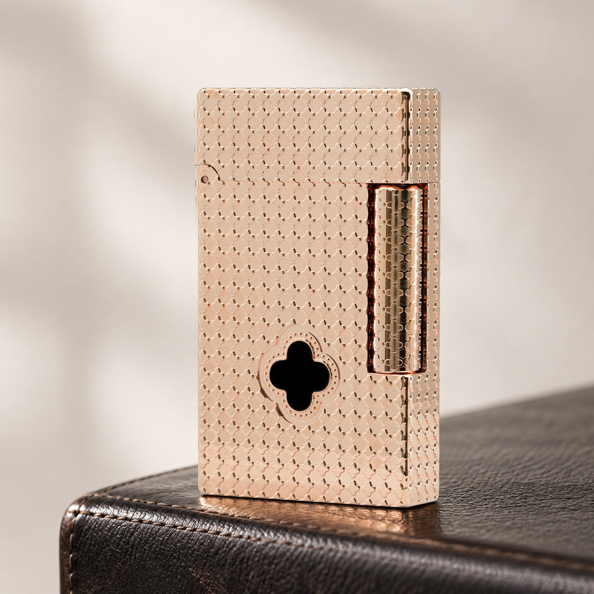 Clover Monogram Rose Gold  - Onyx Clover