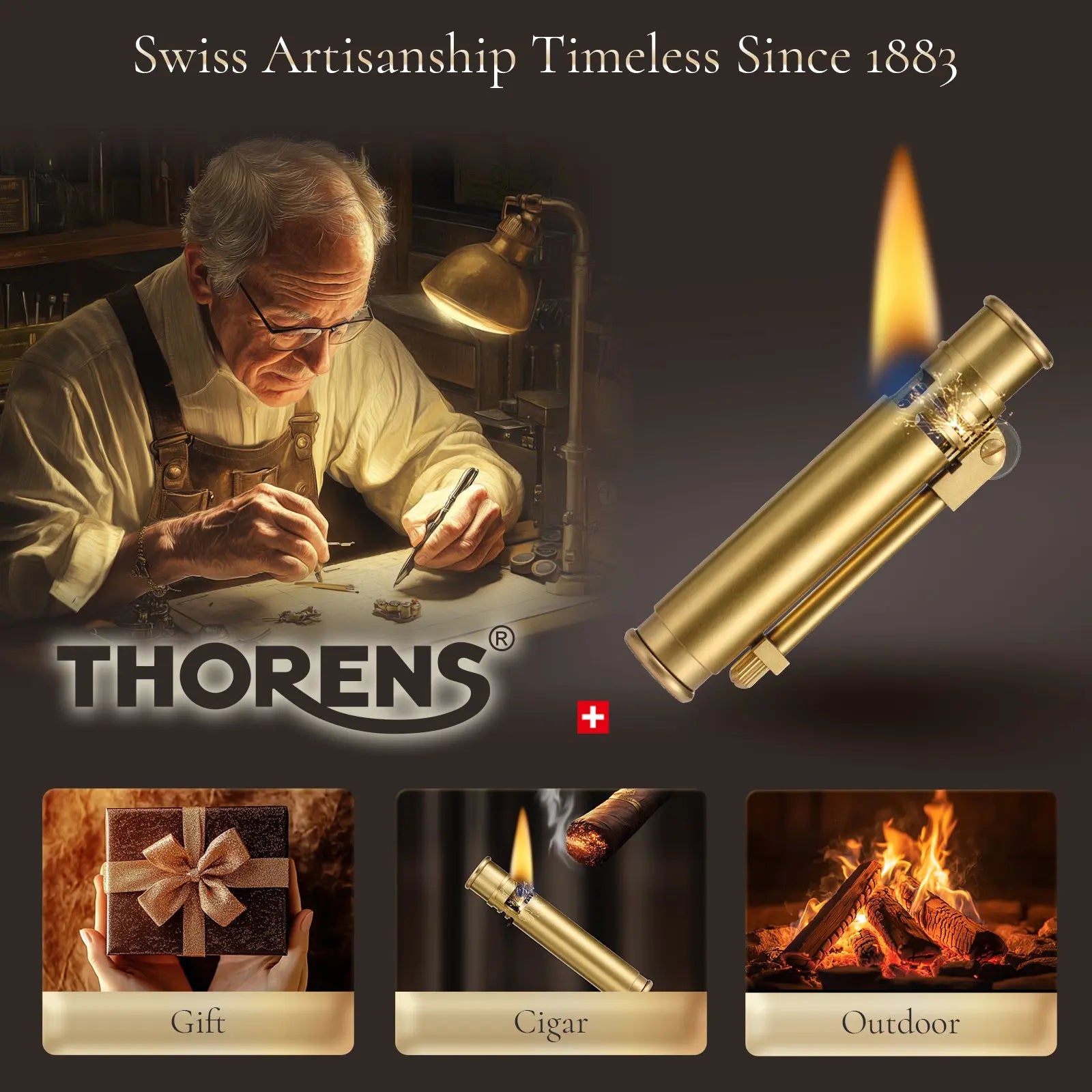 Trench Lighter - Side Fire THORENS