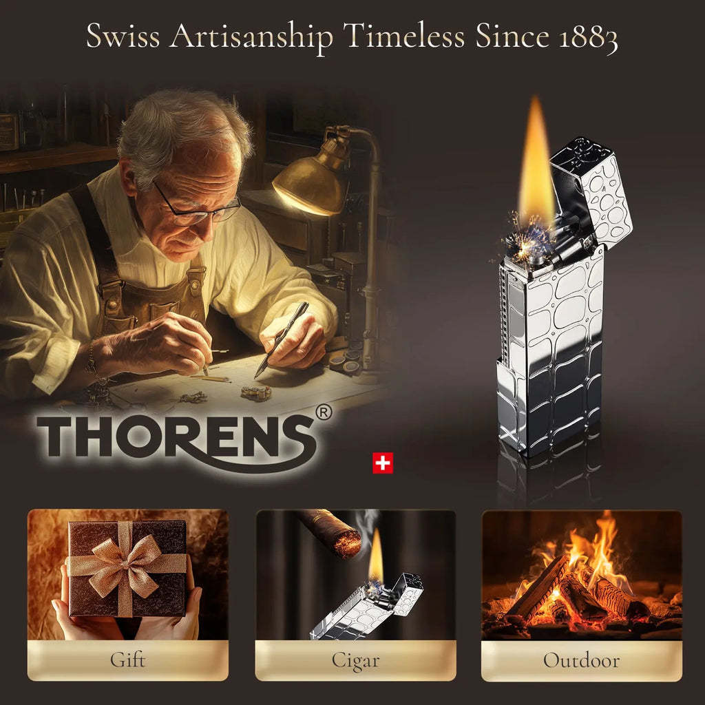 Side Slip - Narrow Lighter - Crocodile Pattern THORENS