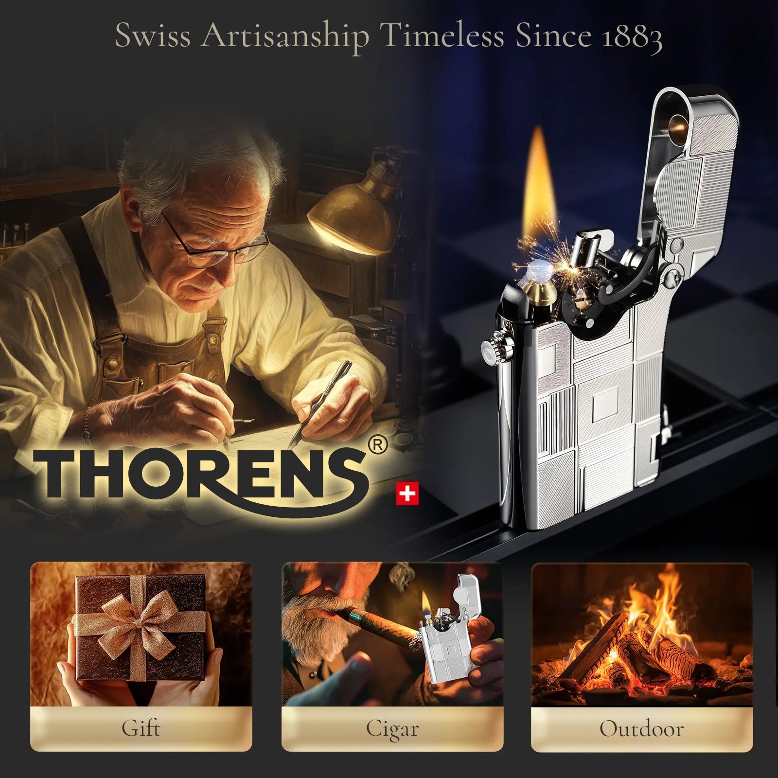 Single CLAW classic lighter Brass Lighter Thorens Lighter Metal Lighter Famous Lighter Cigar Lighter Vintage Lighter elite lighter refillable lighter reusable lighter windproof lighter