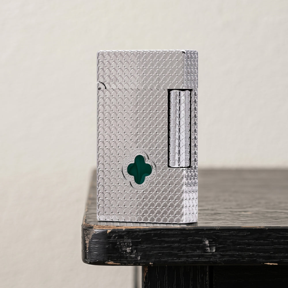 Clover Monogram Silver – Emerald Clover