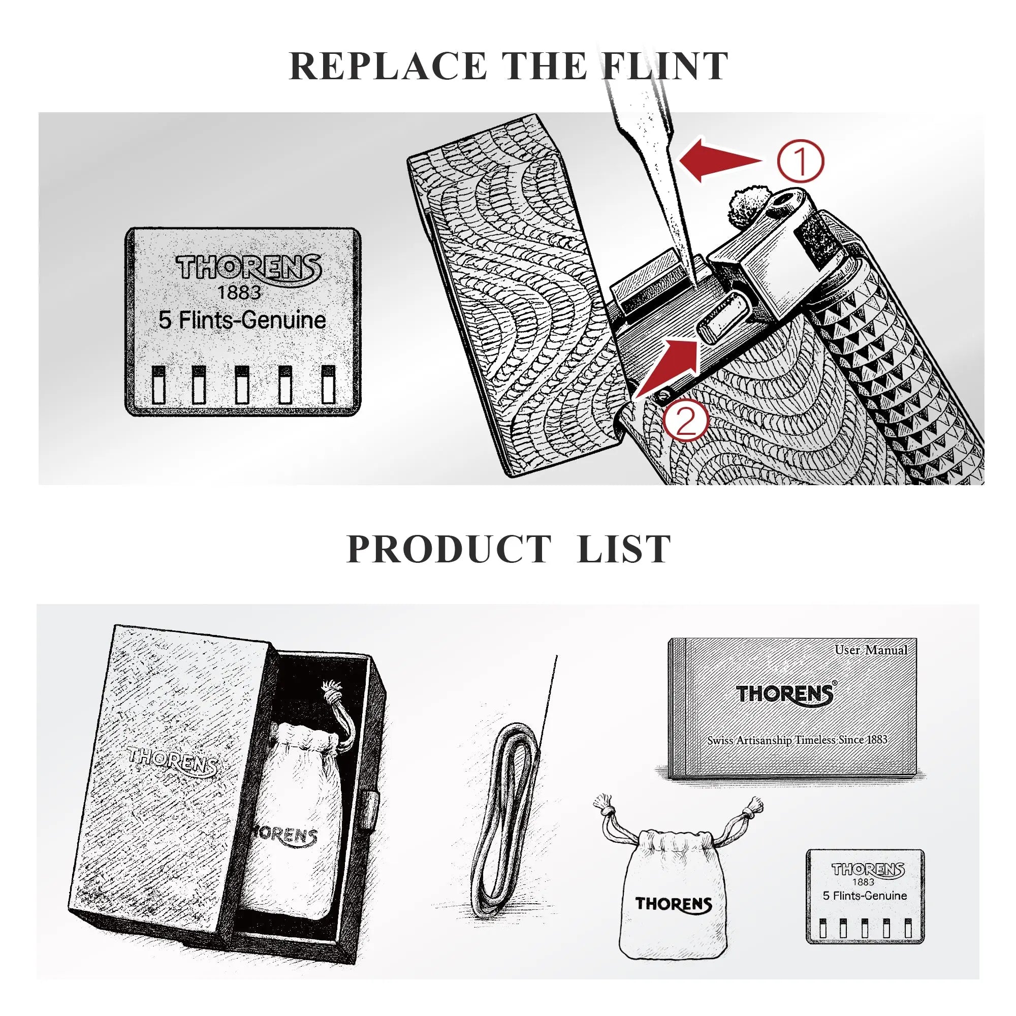 Side Slip - Narrow Lighter - Argent Mirage THORENS