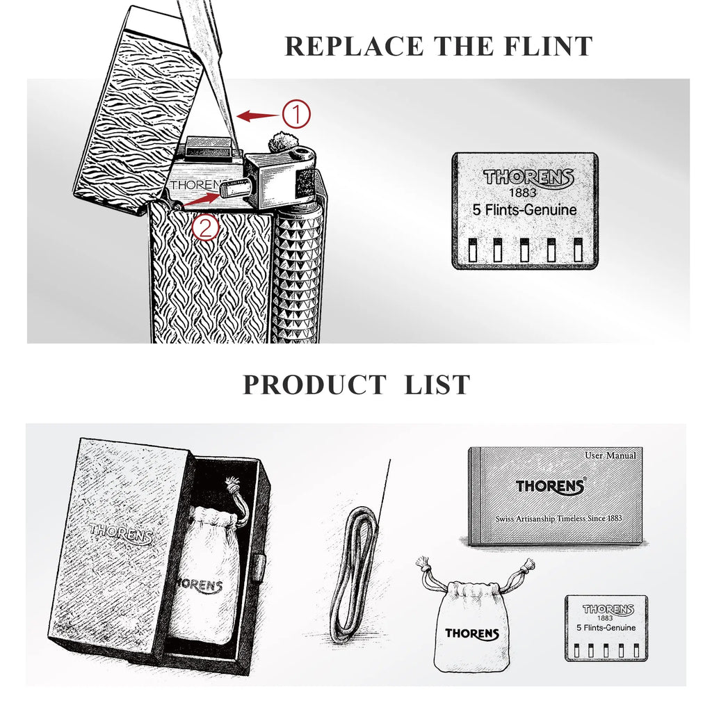 2025 New Products｜Side Slip - Narrow Lighter - Ripple Shadow THORENS