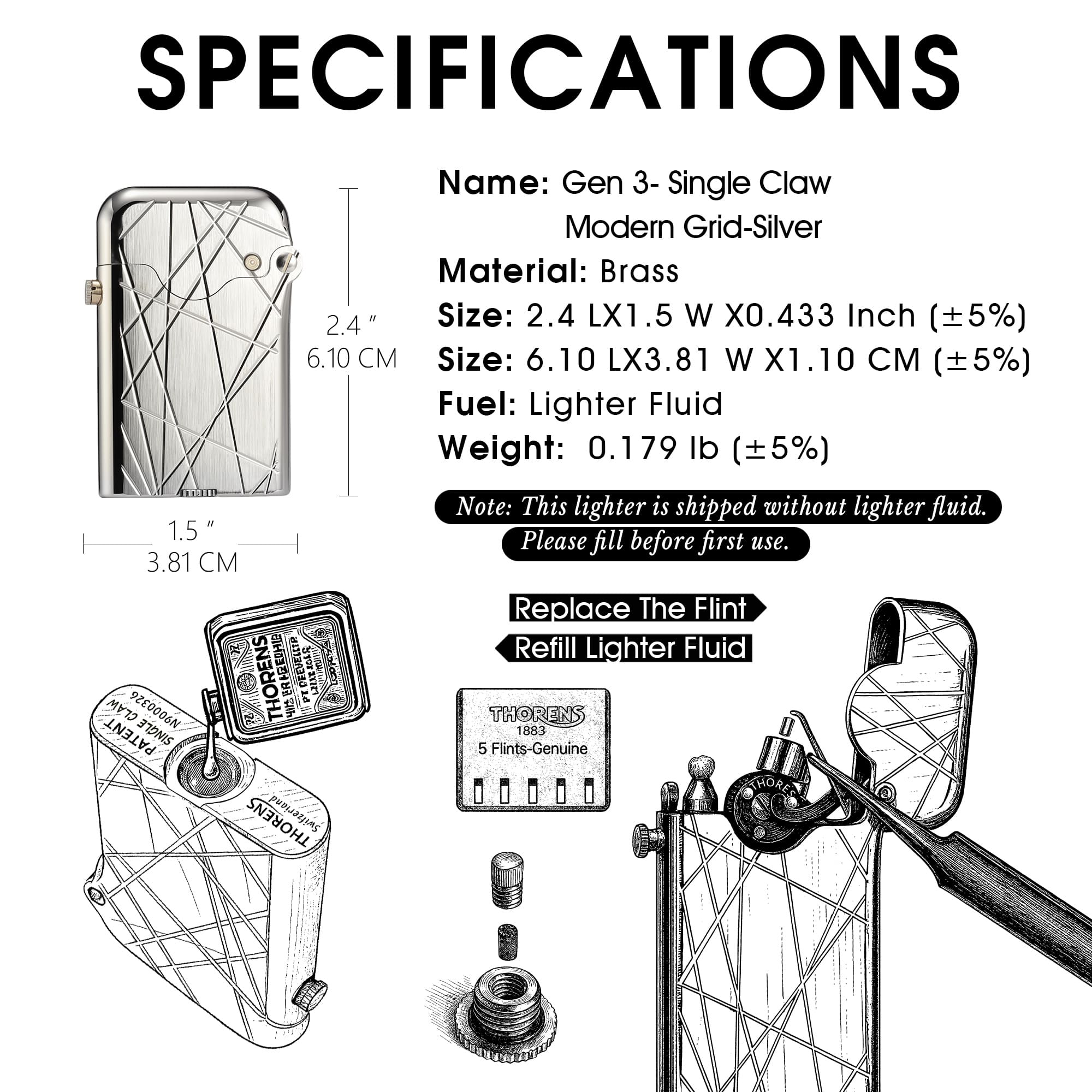 Modern Automatic Mechanical Lighter with Ejection Mechanism