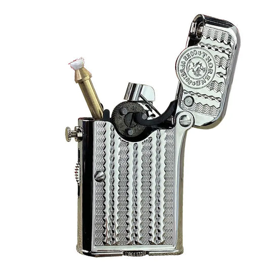 NEW THORENS Vintage Antique Kerosene Lighter,4th Generation Single Claw Lighter with side fuel screw, Brass Automatic Lighter for Collection Decorative,Unique gifts fot him/her