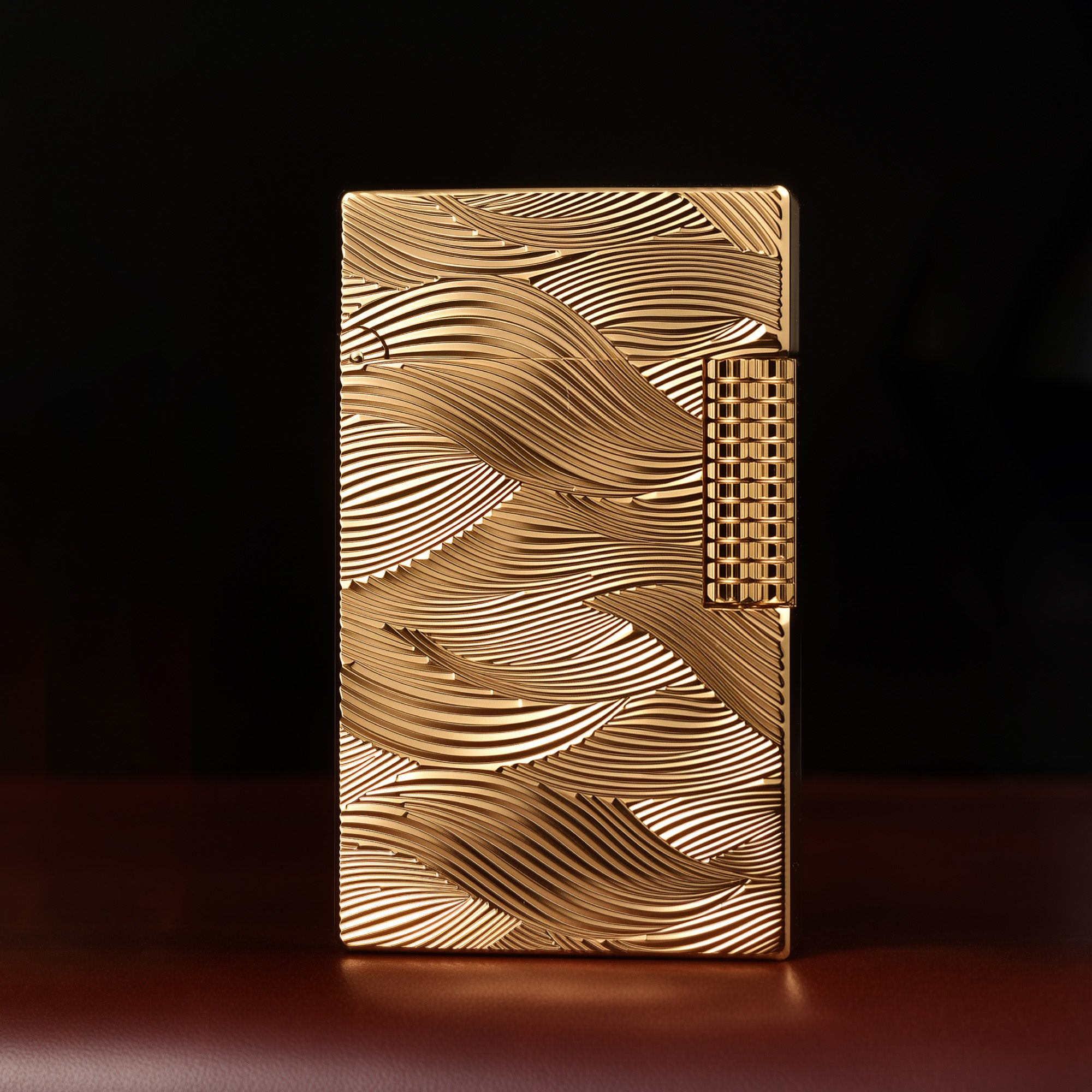 Aqua Wave Side Slip Mechanical Lighter, Anniversary Gift for Him