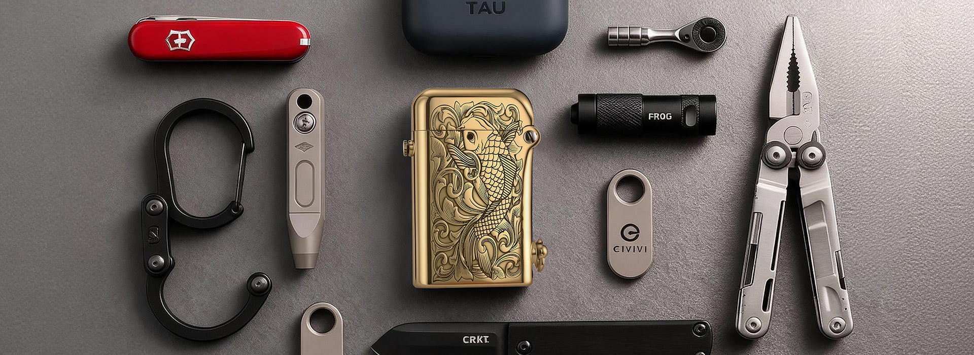 Gen 2 - Double Claw - Engraved Koi