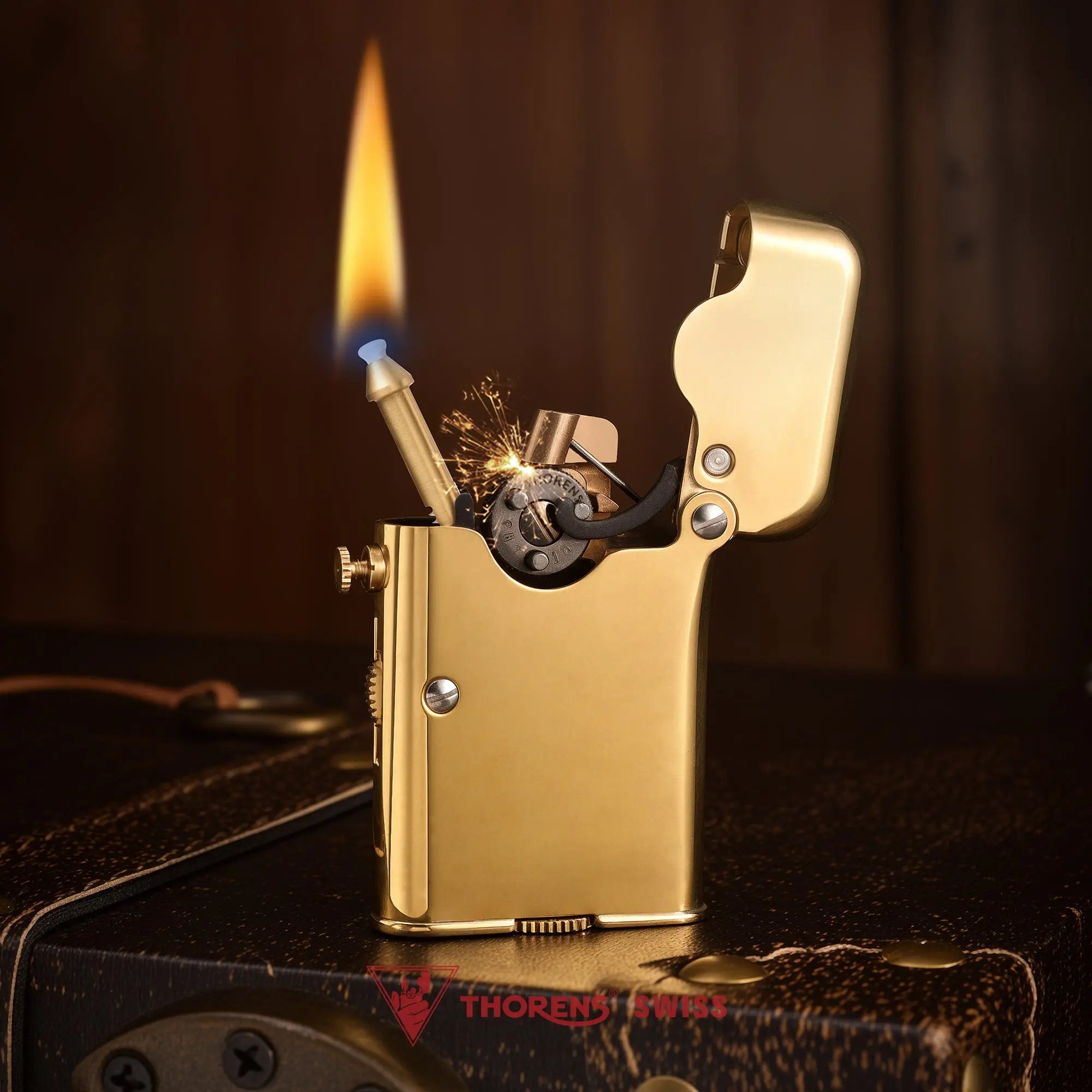 Luxury Brass TELEFLAM Single Claw EDC Pipe Lighter Collectible