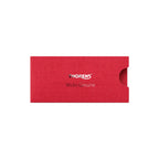 Thorens lighter wick packaging sleeve in red textured finish with printed branding, shown on a clean background.