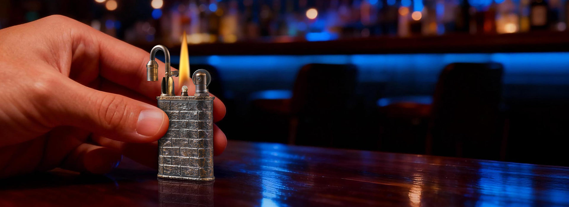 Lockflame - Hand-carved Brick Wall