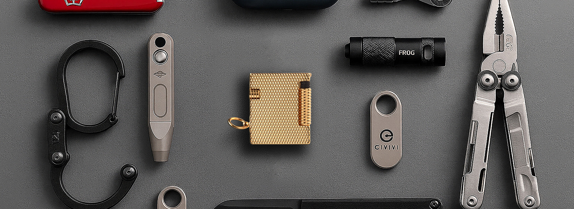 Mini Cube Golden Mesh
