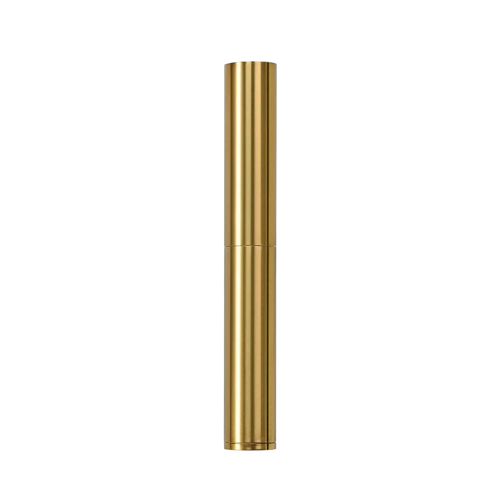 A premium Thorens Nunchaku lighter featuring a sleek, cylindrical gold finish, showcasing minimalist industrial design and refined EDC aesthetics.