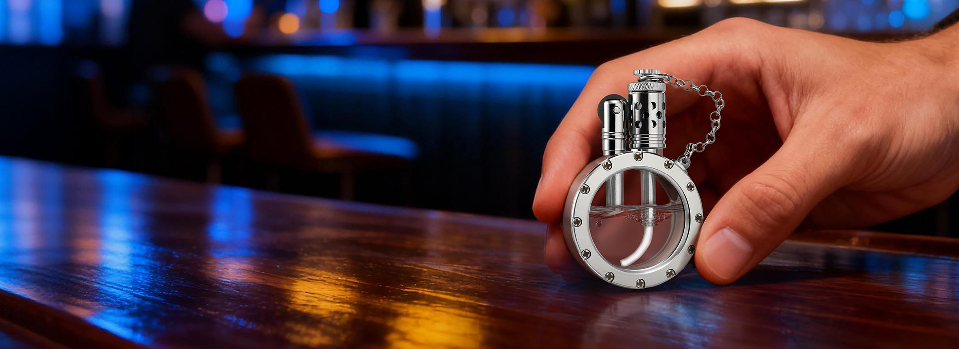 Round - Zakhorloge Aansteker - Zilver