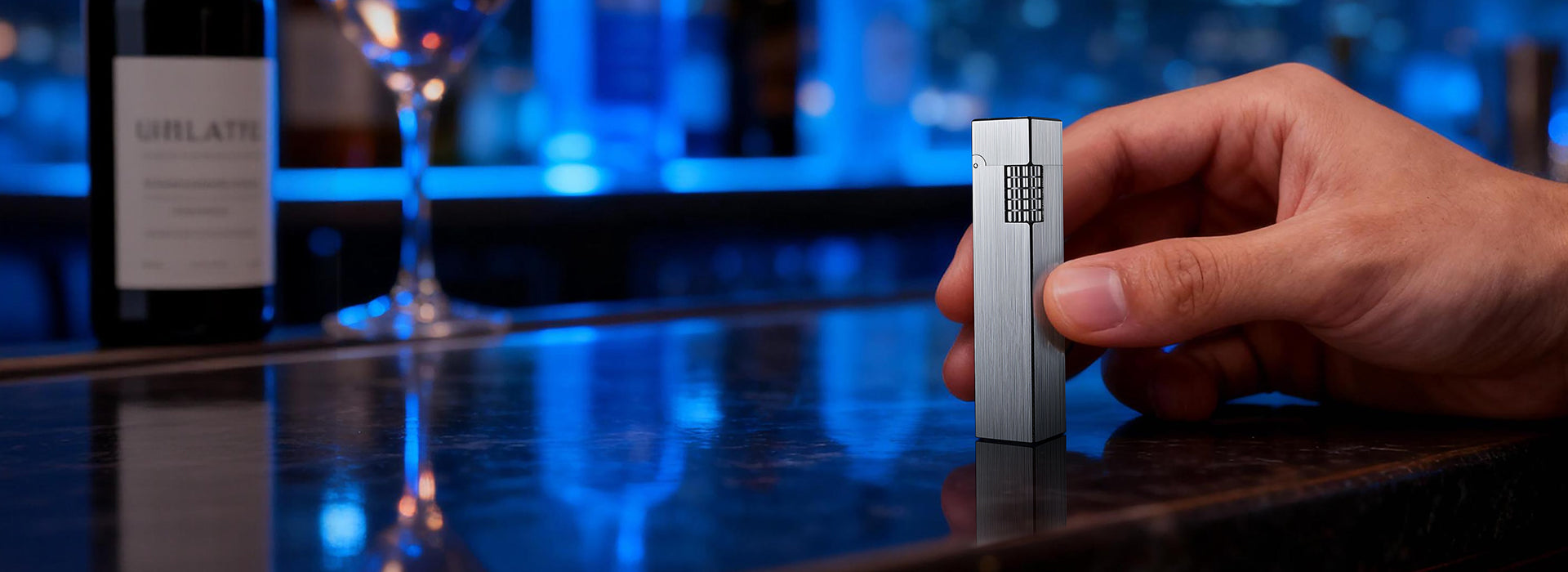 Rectangular Lighter - Glossy - Silver