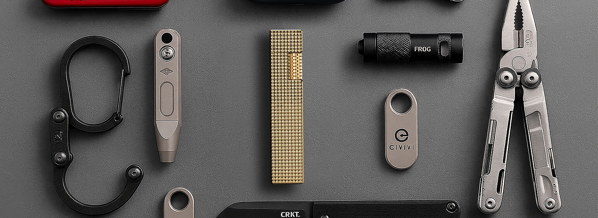 Rectangular Lighter - Small Square - Gold