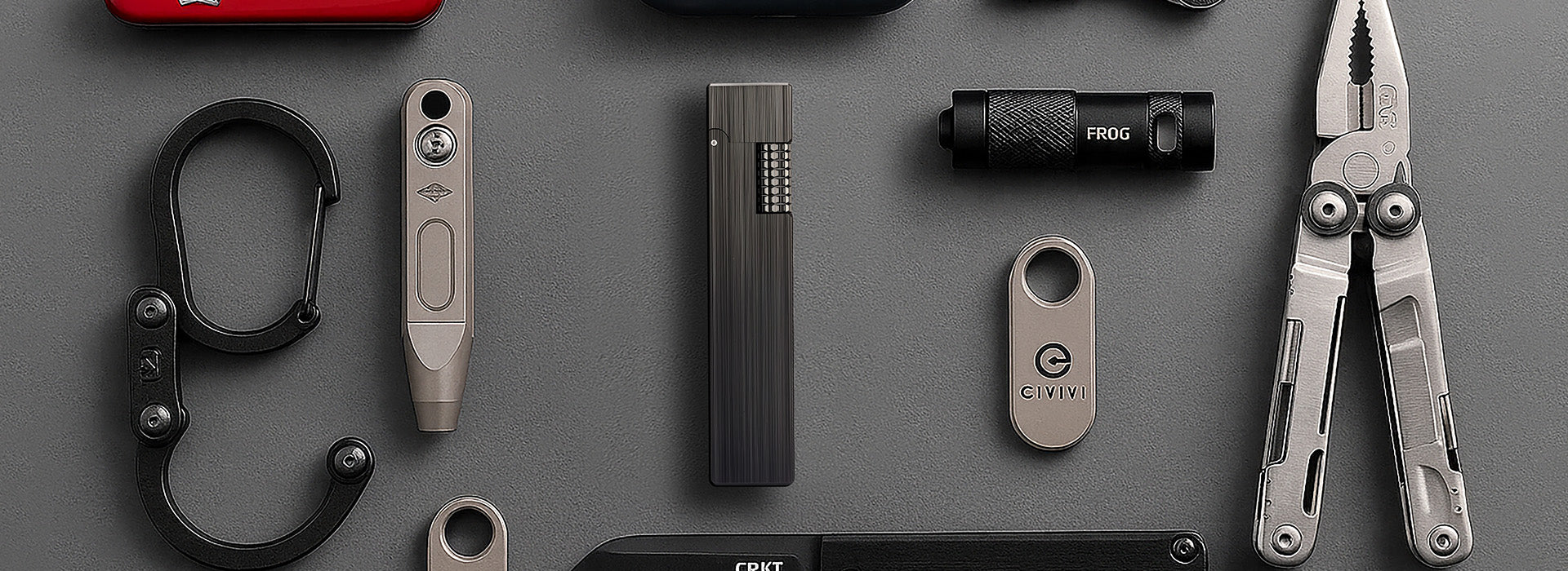 Briquet Rectangular - Noir brillant