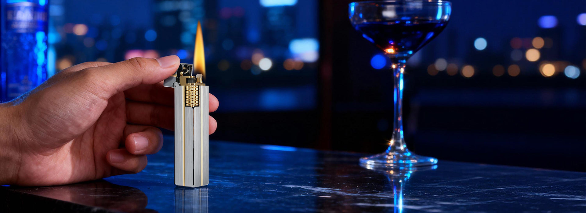 Rectangular Lighter –  Star Shine
