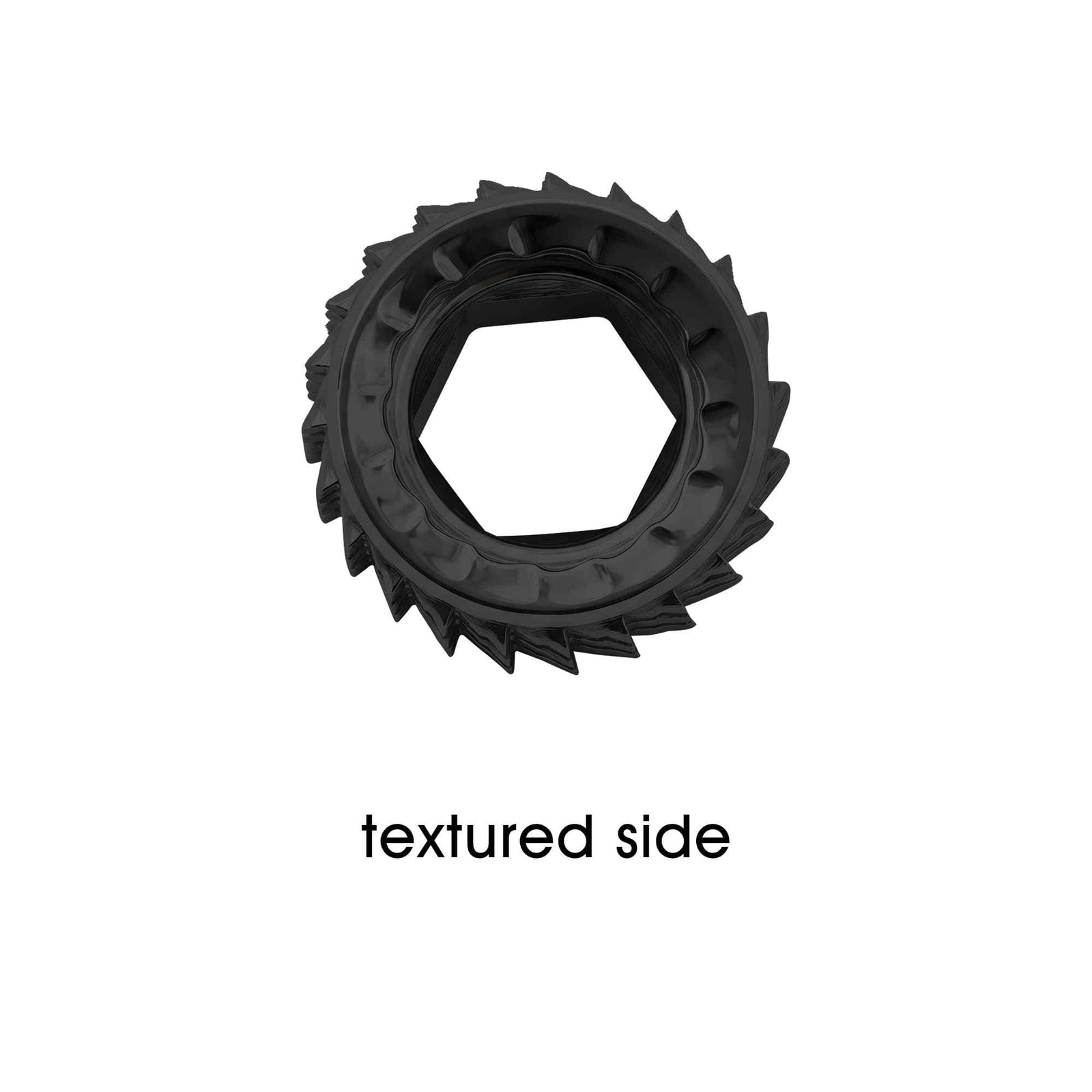 THORENS Replacement Flint Wheel for Side-Slide Lighters showing the precision-engineered textured side and sharp mechanical teeth.